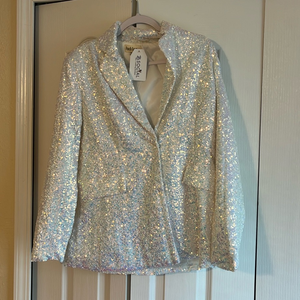 Peach Love California Sequin Blazer